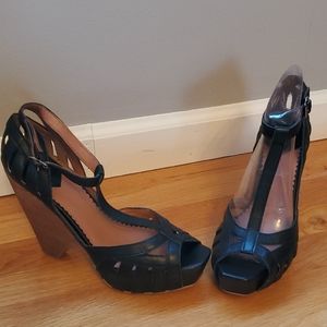 **New** Lucky Brand Black Block Heel Sandal